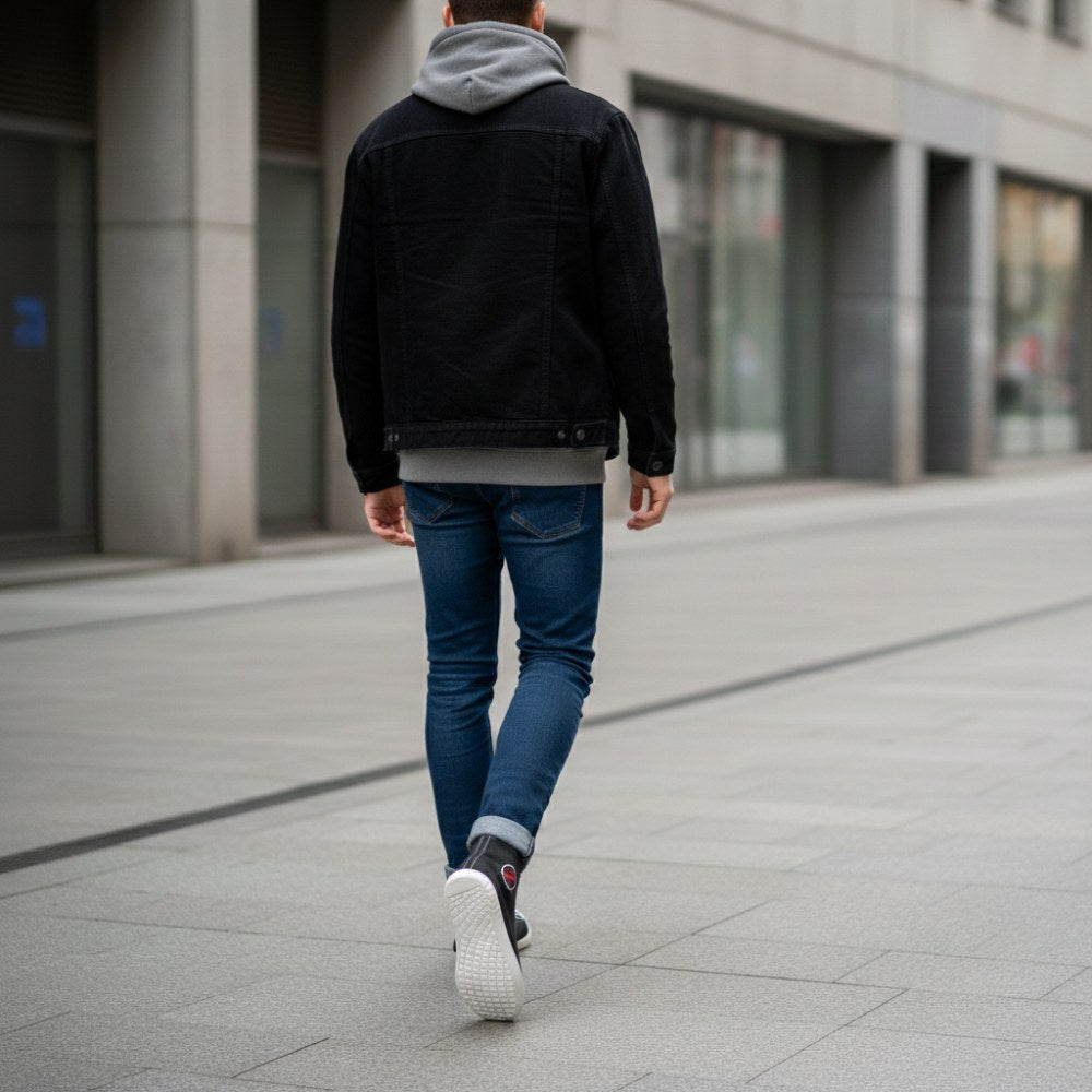 Chuqqs denim čierny