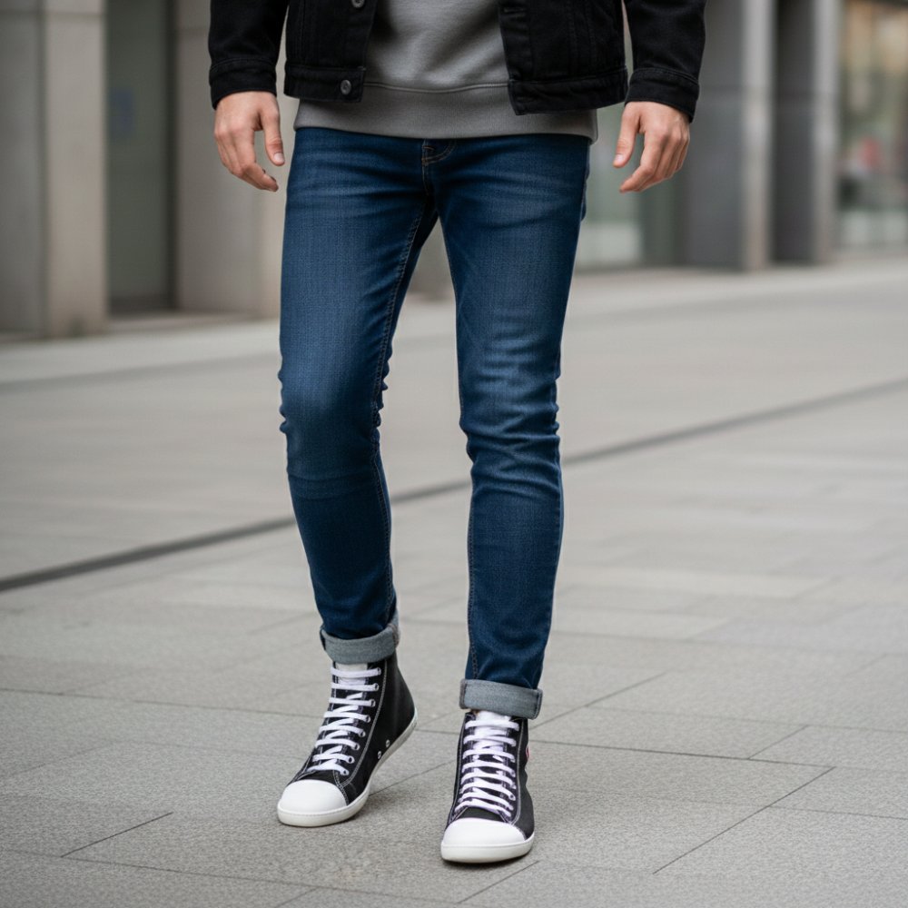 Chuqqs denim čierny