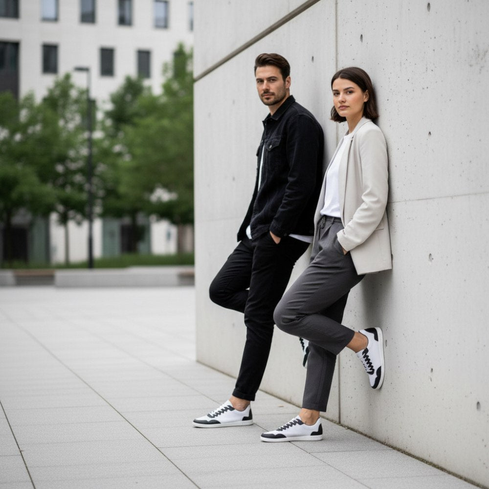 Dupleq čierny biely vegán