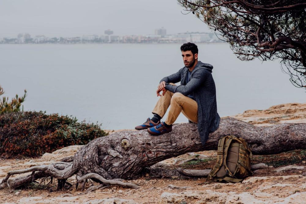 Hiqe nízko hnedá modrá nepremokavá