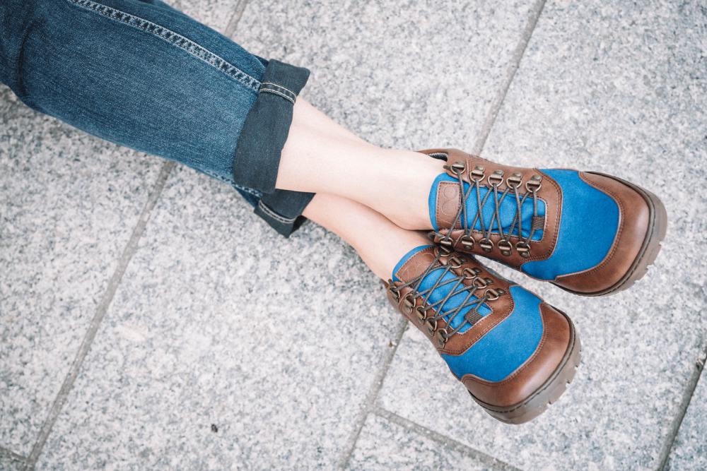 Hiqe nízko hnedá modrá nepremokavá