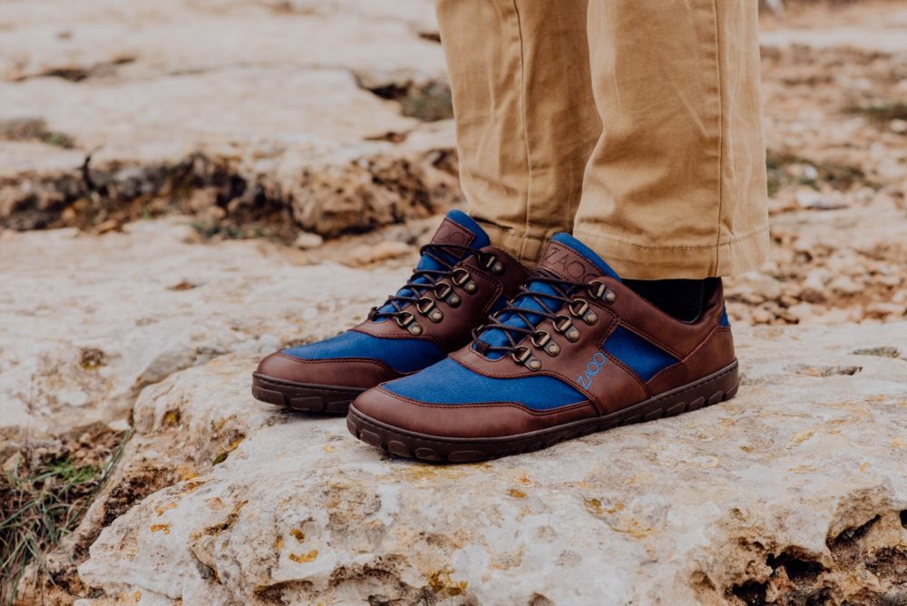 Hiqe nízko hnedá modrá nepremokavá