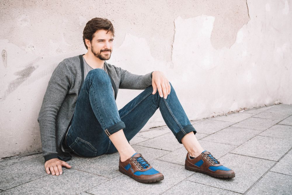 Hiqe nízko hnedá modrá nepremokavá