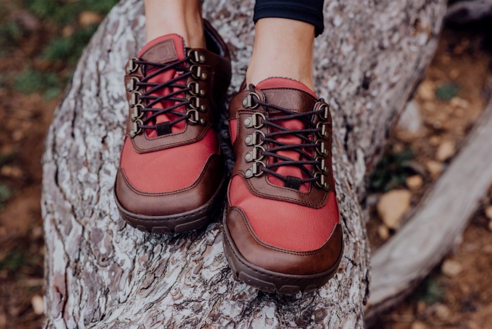 Hiqe nízky vegánsky ťavový červený vodotesný