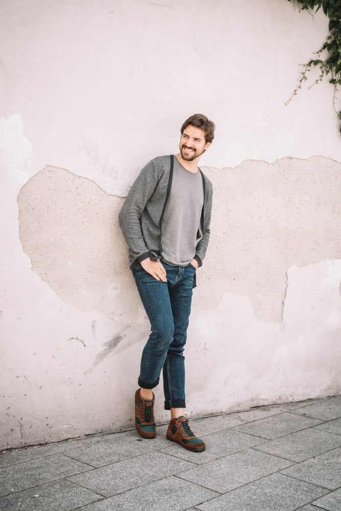 Hiqe Mid hnedo zelená vodotesná