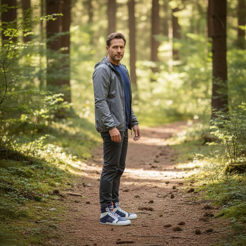 Q2 modrá biela nepremokavá